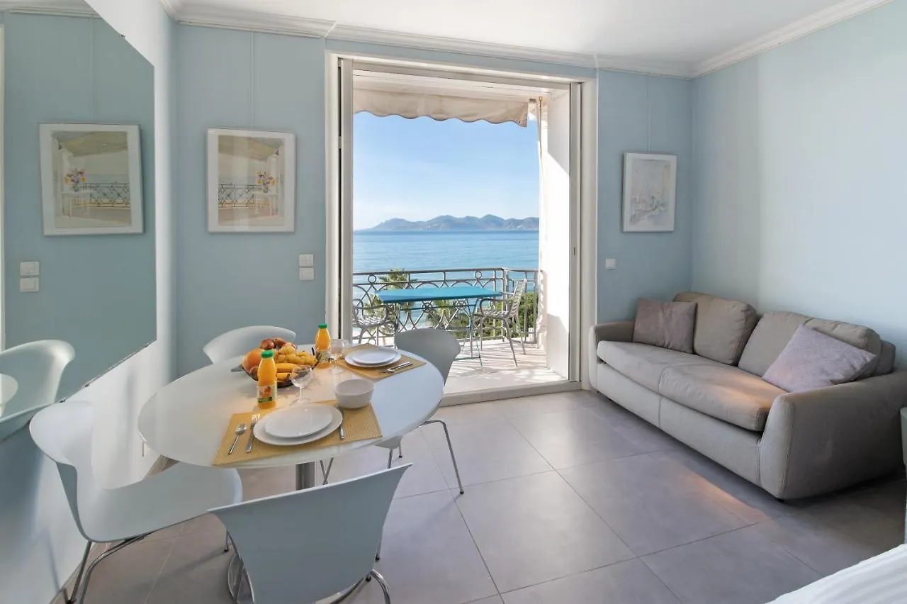 Apartament Palais Miramar - Suite Blue Room - Vue Mer -Croisette Emplacement Unique - 20M Plage - Wifi - Clim Cannes