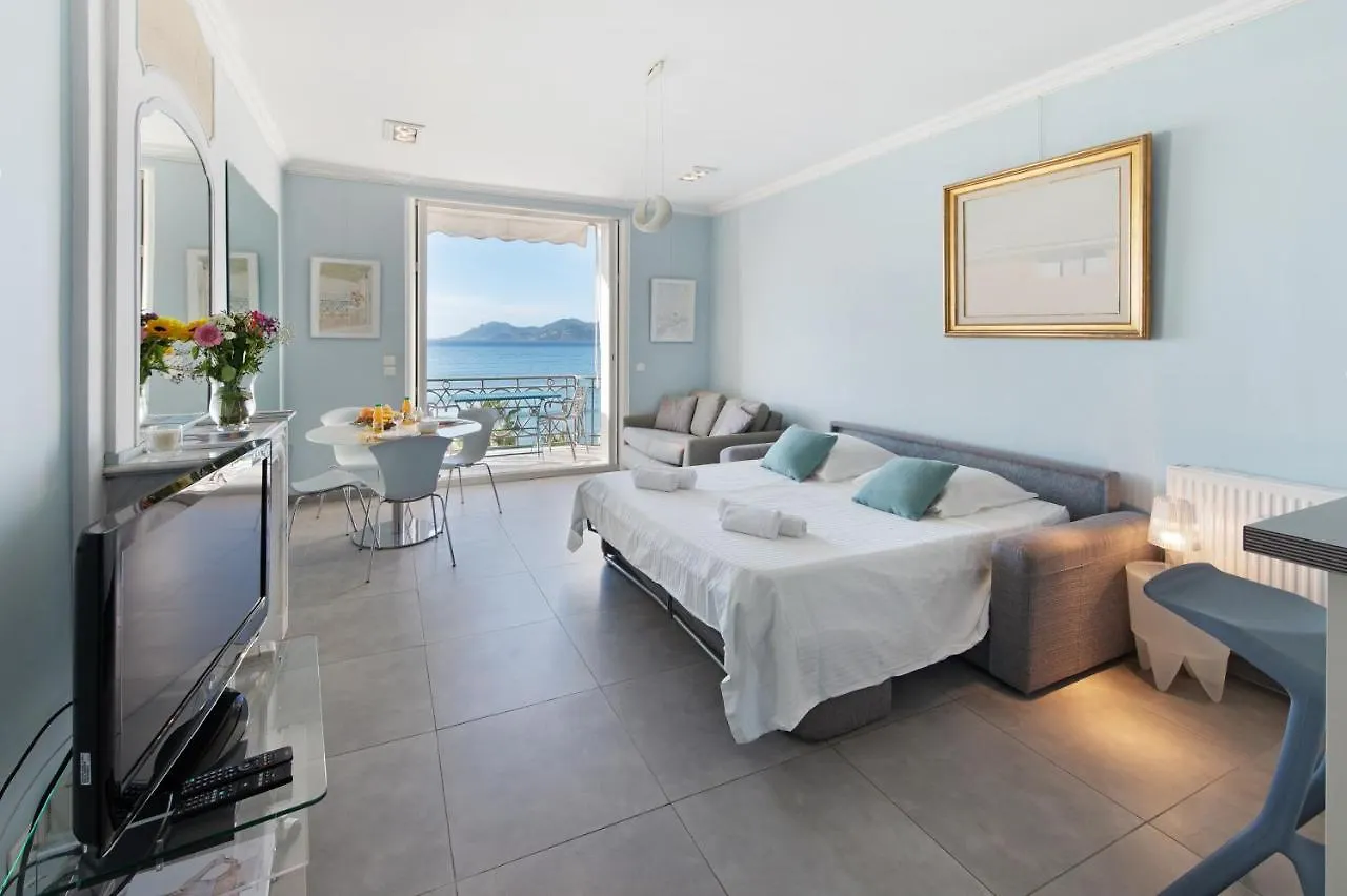 Palais Miramar - Suite Blue Room - Vue Mer -Croisette Emplacement Unique - 20M Plage - Wifi - Clim 칸느 프랑스