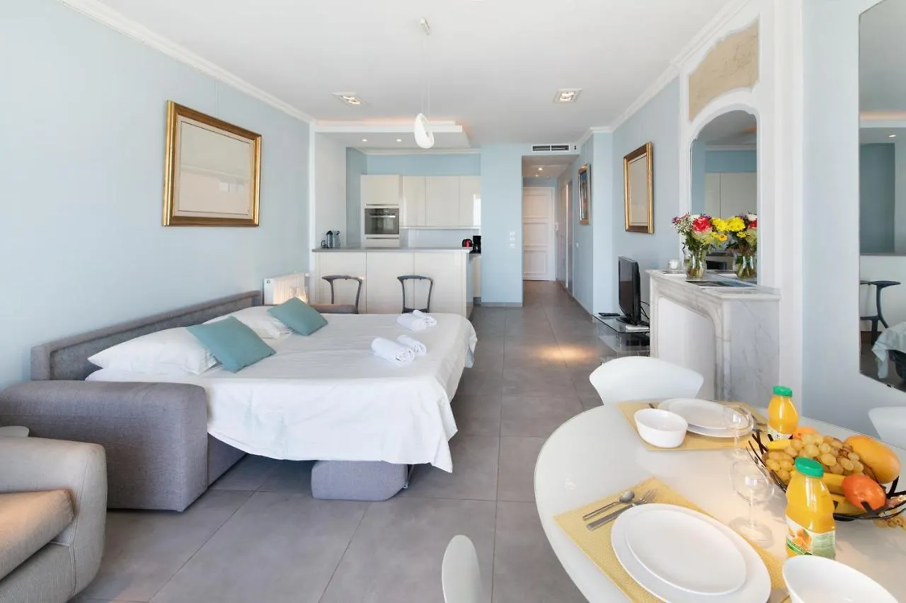 아파트 Palais Miramar - Suite Blue Room - Vue Mer -Croisette Emplacement Unique - 20M Plage - Wifi - Clim 칸느